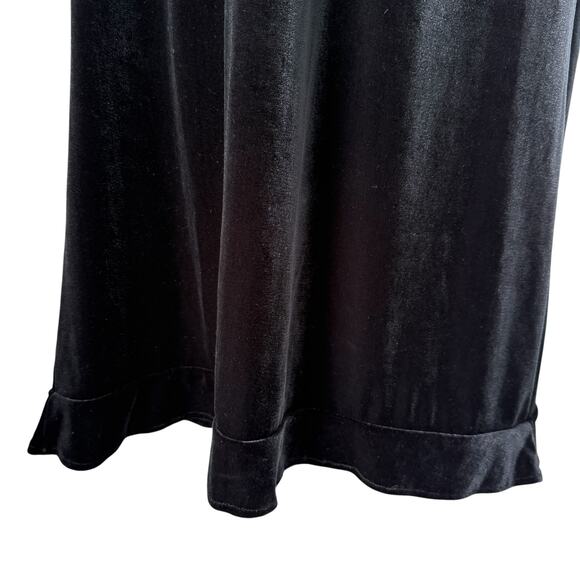 Black Velvet Maxi Skirt Womens Small Goth Witchy Whimsigoth Y2K Vamp Grunge Glam - Picture 2 of 8